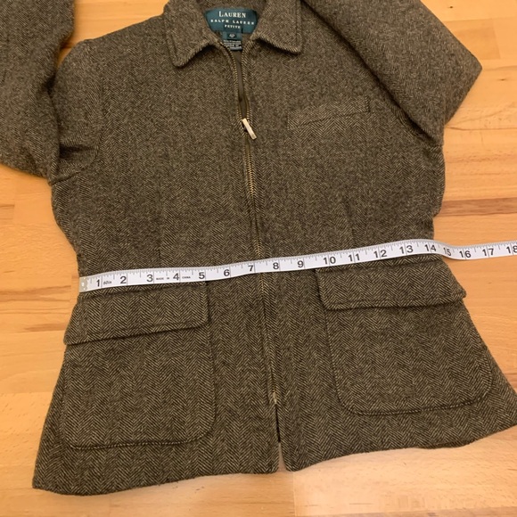 Lauren Ralph Lauren Petite chevron zipper jacket size 4P (more like a 2P) - Picture 11 of 15